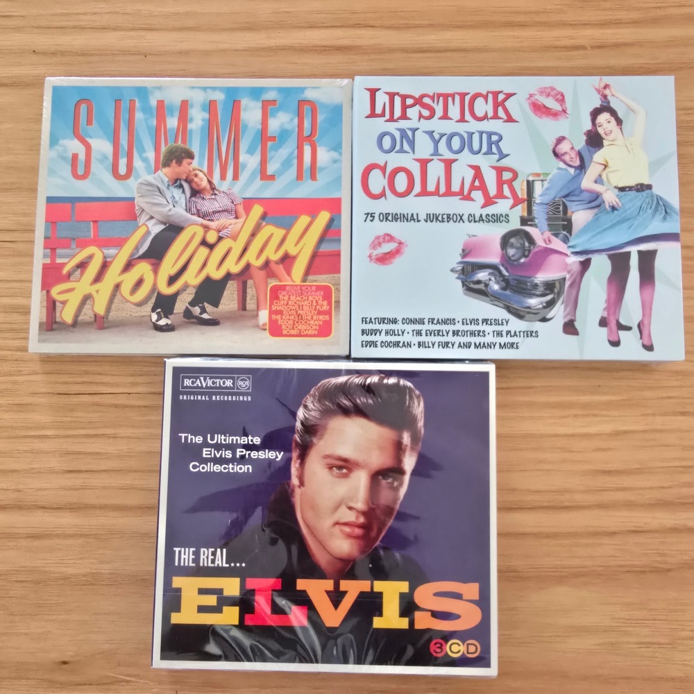 CD Lot of 3 Elvis Presley The Real Lipstick On Your Collar Summer Holiday